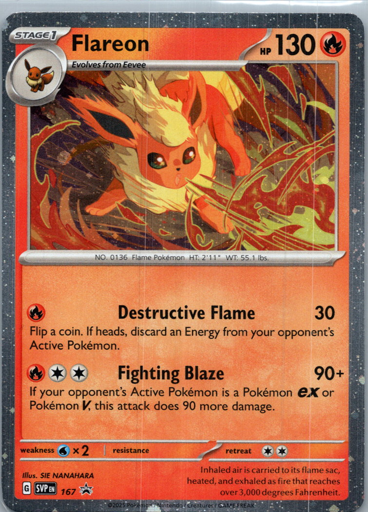 Flareon (Cosmos Holo) 167 Holo Promo Scarlet & Violet Promo Pokemon Near Mint