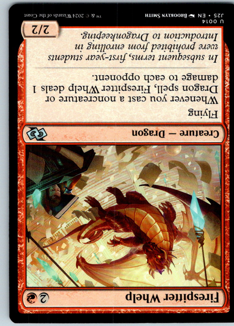 Firespitter Whelp 14 Uncommon Foundations Jumpstart Magic: The Gathering NM