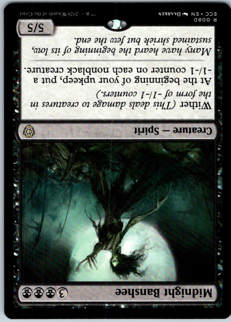 Midnight Banshee 80 Rare Commander: Lorwyn Eclipsed Magic: The Gathering NM