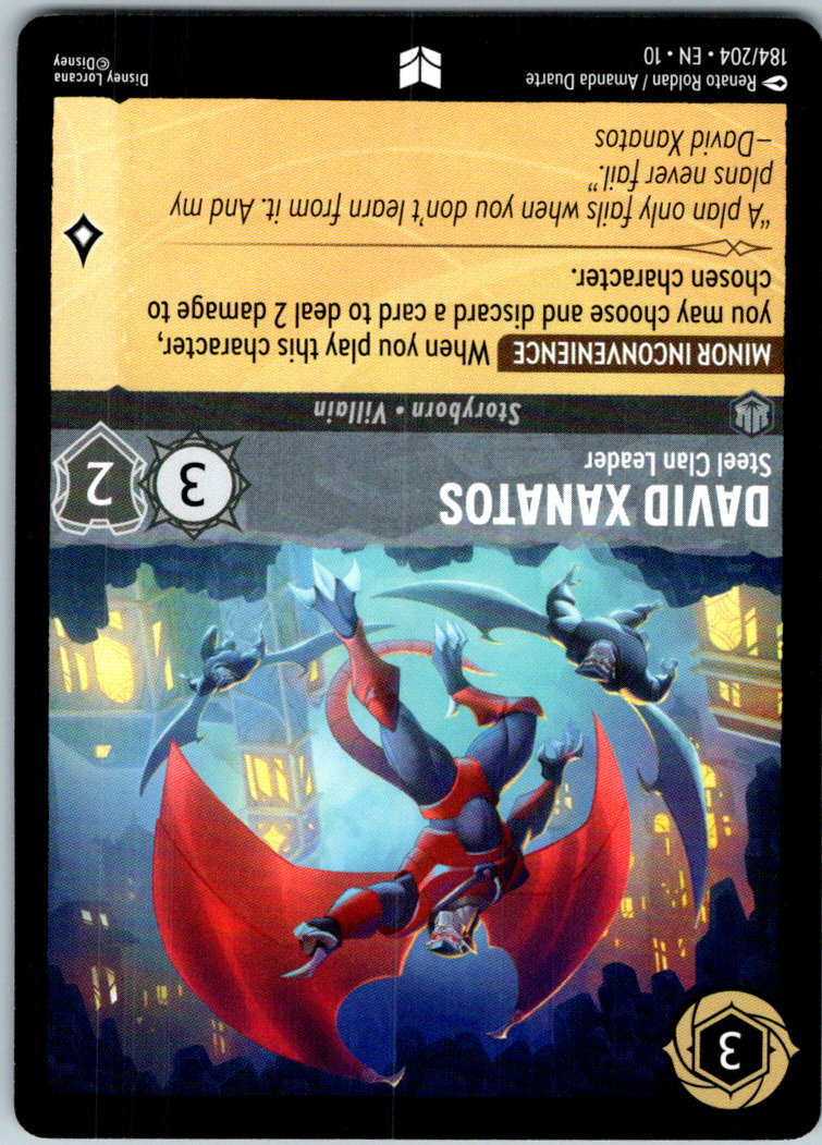 David Xanatos - Steel Clan Leader 184/204 Whispers in the Well Lorcana NM