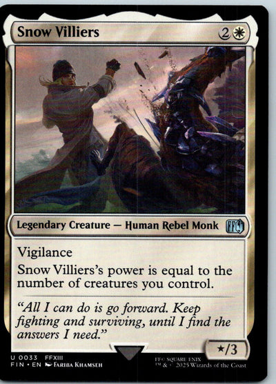 Snow Villiers 33 Uncommon FINAL FANTASY Magic: The Gathering Near Mint