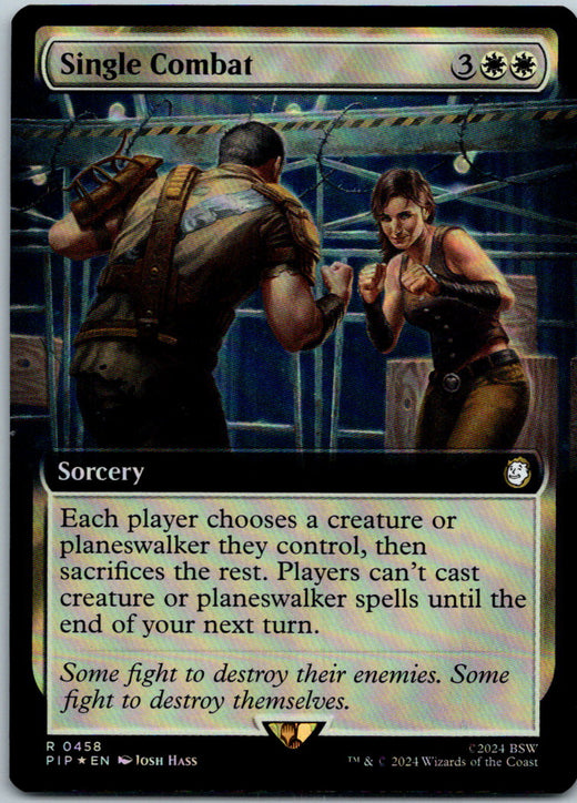 Single Combat (Extended Art) Fallout Magic: The Gathering Foil NM