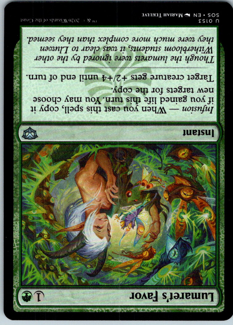 Lumaret's Favor 153 Uncommon Secrets of Strixhaven Magic: The Gathering NM