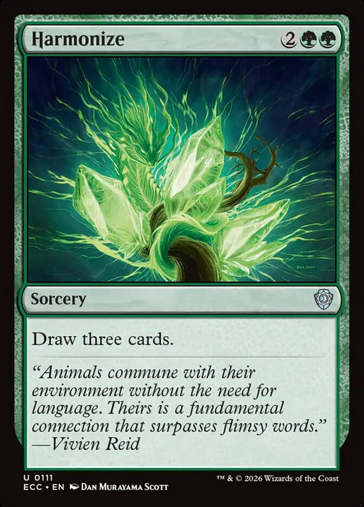Harmonize 111 Uncommon Commander: Lorwyn Eclipsed Magic: The Gathering Near Mint