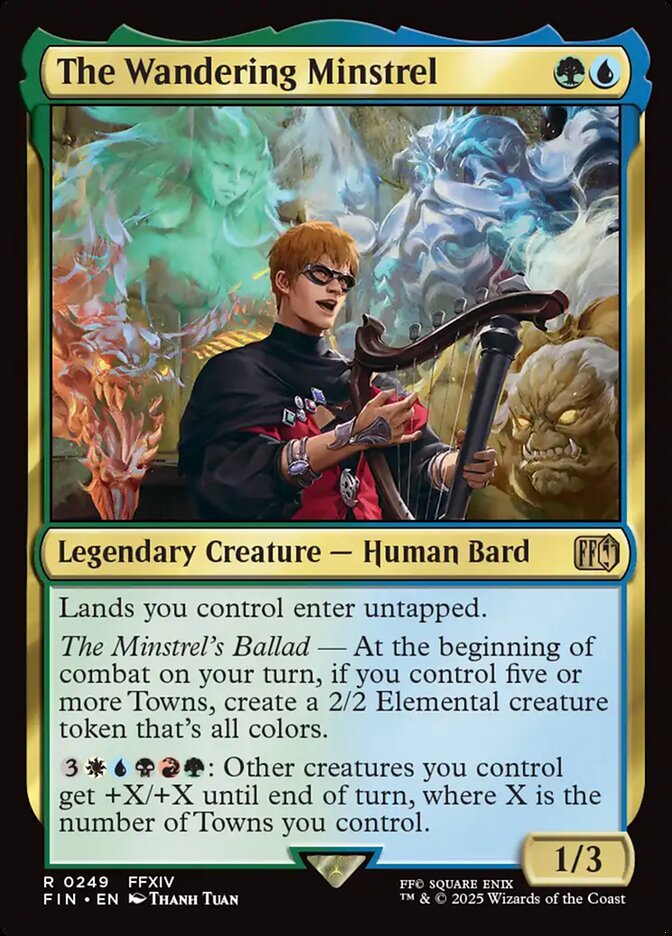 The Wandering Minstrel 249 Rare FINAL FANTASY Magic: The Gathering Near Mint