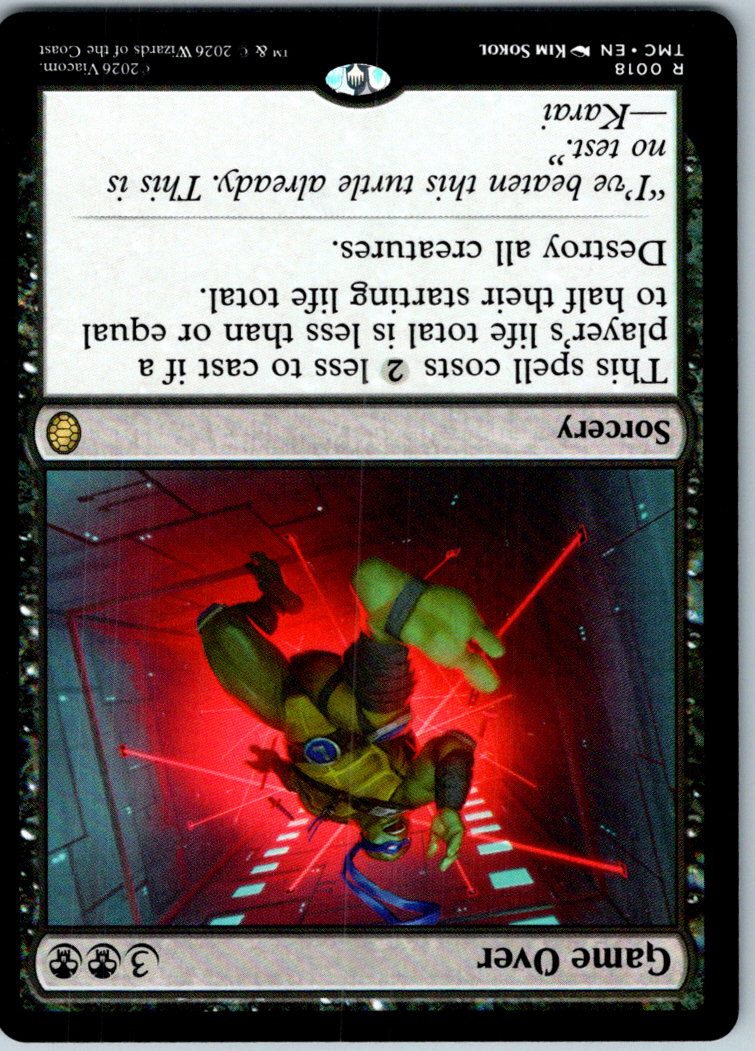 Game Over 18 Commander: Teenage Mutant Ninja Turtles Magic: The Gathering NM