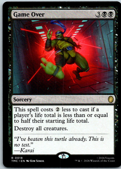 Game Over 18 Commander: Teenage Mutant Ninja Turtles Magic: The Gathering NM