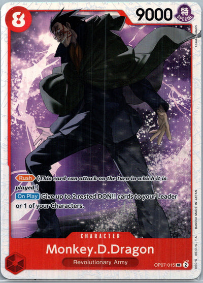 Monkey.D.Dragon (015) OP07-015 Super Rare 500 Years in the Future One Piece NM