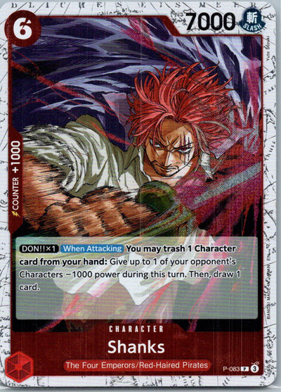Shanks (Pirate Foil) P-083 Promo Premium Booster -The Best- Vol. 2 One Piece NM