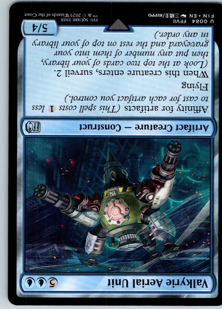 Valkyrie Aerial Unit 84 Uncommon FINAL FANTASY Magic: The Gathering Near Mint