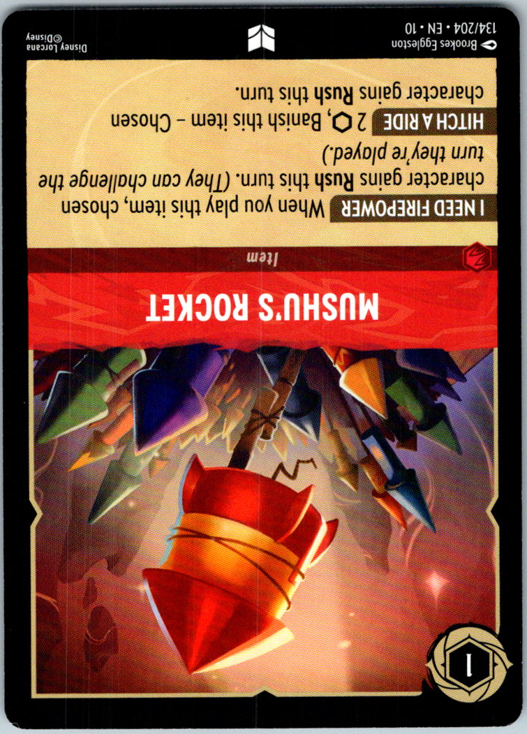 Mushu's Rocket 134/204 Uncommon Whispers in the Well Lorcana Near Mint