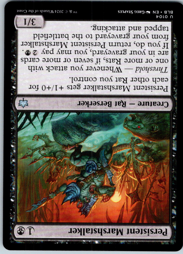 Persistent Marshstalker 104 Uncommon Bloomburrow Magic: The Gathering Near Mint