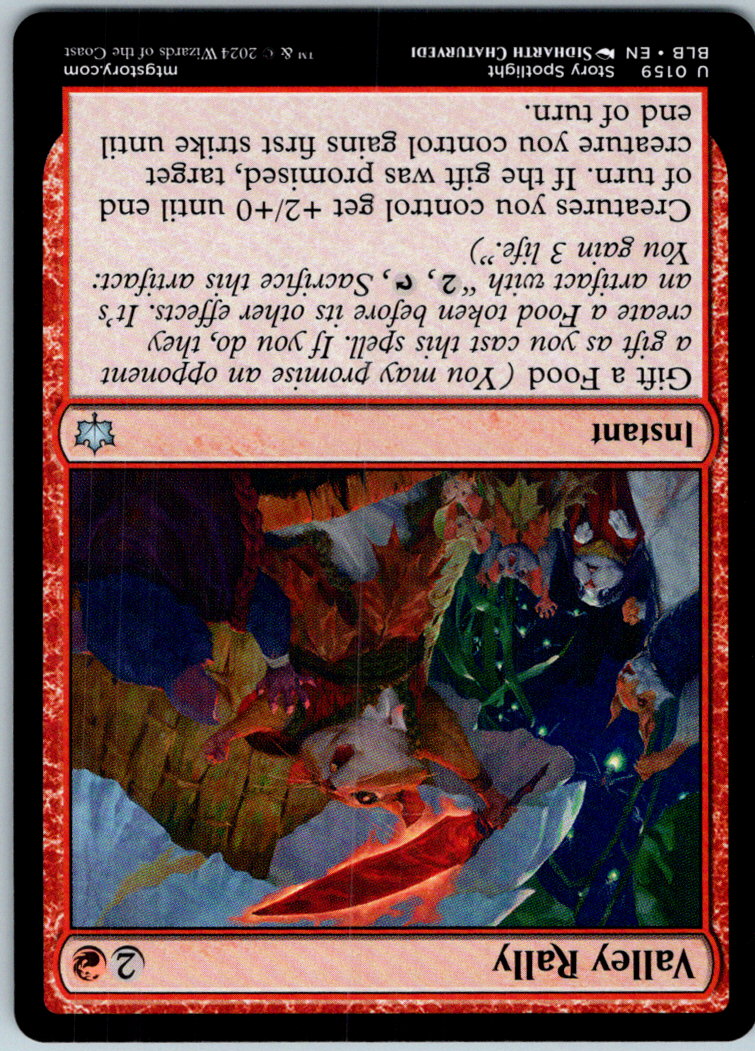 Valley Rally 159 Uncommon Bloomburrow Magic: The Gathering Near Mint