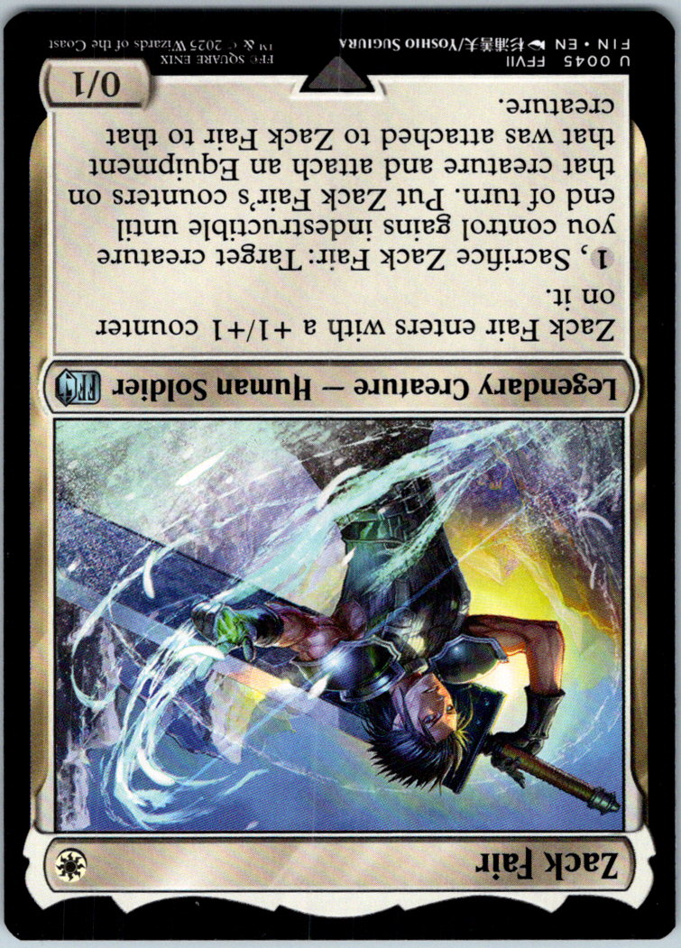 Zack Fair 45 Uncommon FINAL FANTASY Magic: The Gathering Near Mint