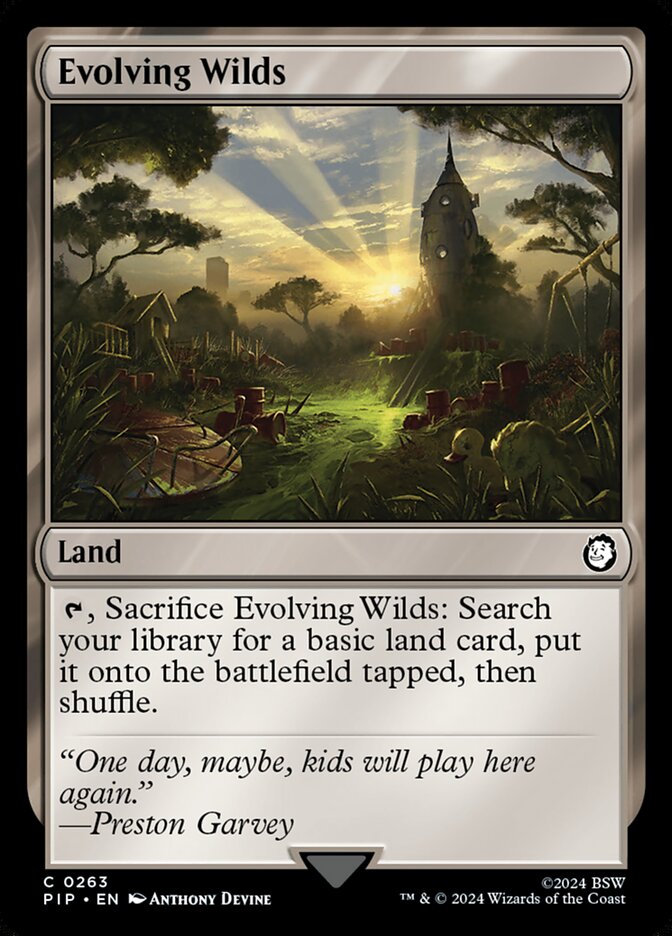 Evolving Wilds 263 Common Universes Beyond: Fallout Magic: The Gathering NM