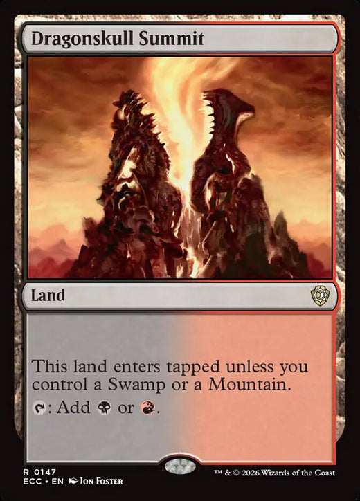 Dragonskull Summit 147 Rare Commander: Lorwyn Eclipsed Magic: The Gathering NM