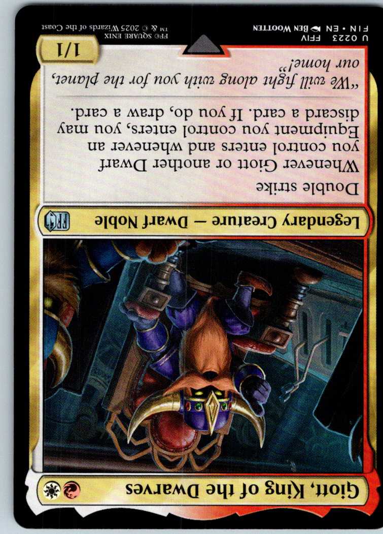 Giott, King of the Dwarves 223 Uncommon FINAL FANTASY Magic: The Gathering NM