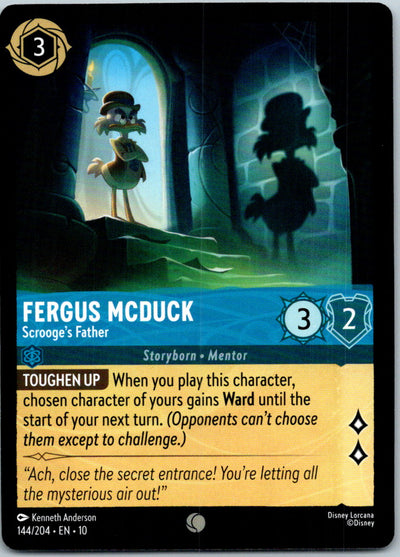 Fergus McDuck - Scrooge's Father 144/204 Common Whispers in the Well Lorcana NM