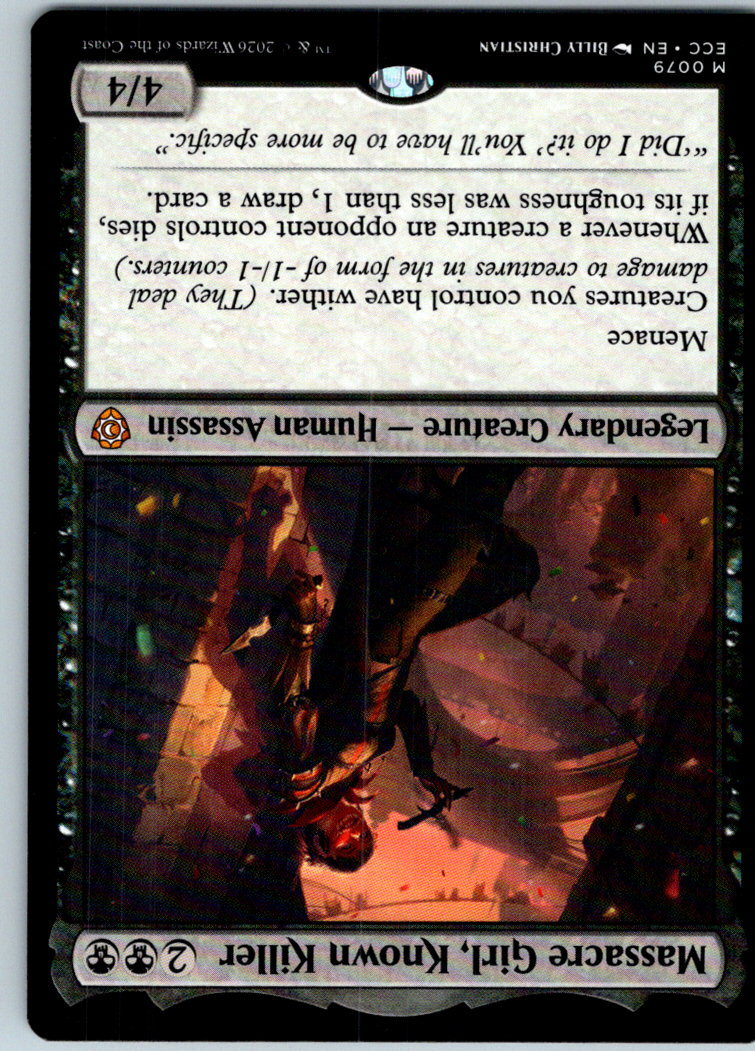 Massacre Girl, Known Killer Commander: Lorwyn Eclipsed Magic: The Gathering NM