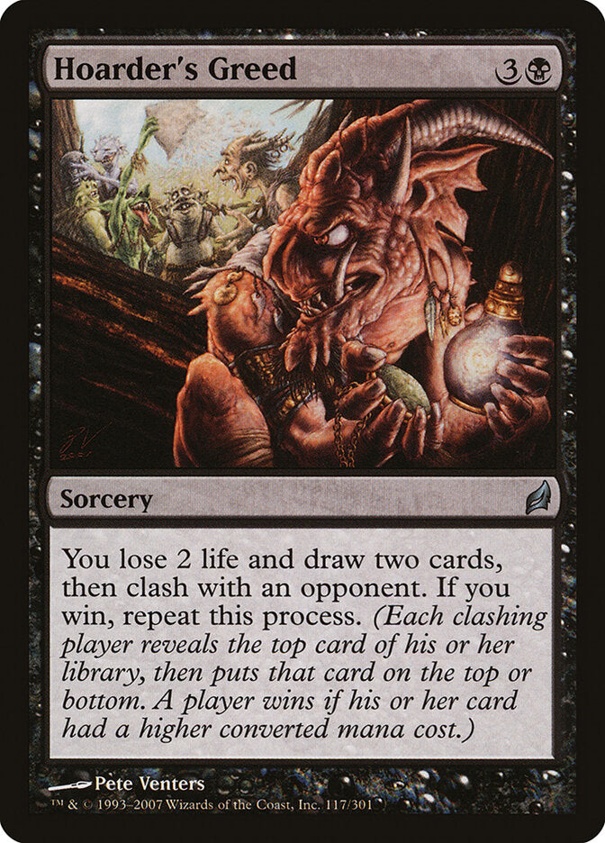 Hoarder's Greed 117 Uncommon Lorwyn Magic: The Gathering Near Mint