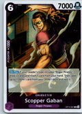 Scopper Gaban OP13-067 Rare Carrying On His Will One Piece Near Mint