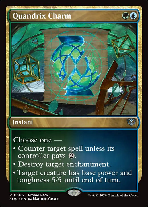 Quandrix Charm 365 Promo Pack: Secrets of Strixhaven Magic: The Gathering NM