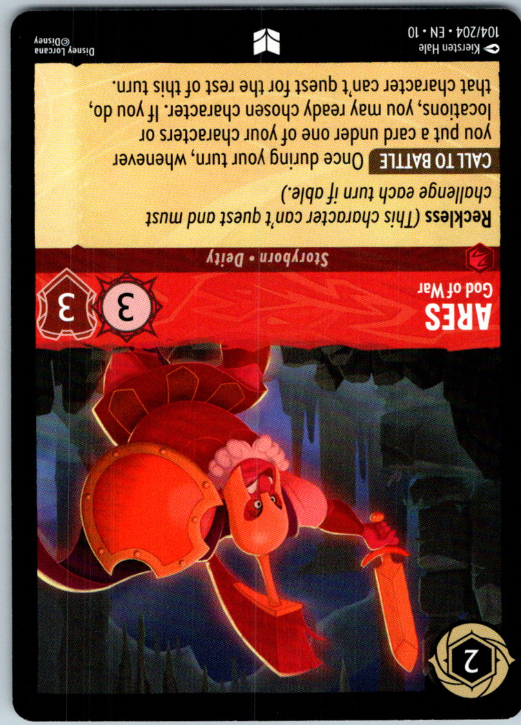Ares - God of War 104/204 Uncommon Whispers in the Well Lorcana Near Mint