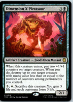 Dimension X Pizzasaur Commander: Ninja Turtles Magic: The Gathering NM