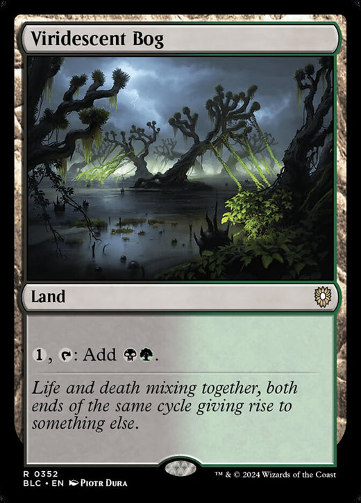 Viridescent Bog 352 Rare Commander: Bloomburrow Magic: The Gathering Near Mint