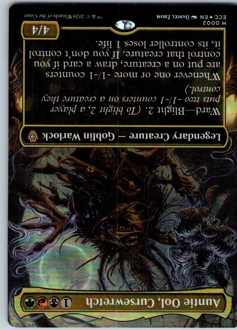Auntie Ool, Cursewretch (Borderless) Commander: Lorwyn Magic: The Gathering NM