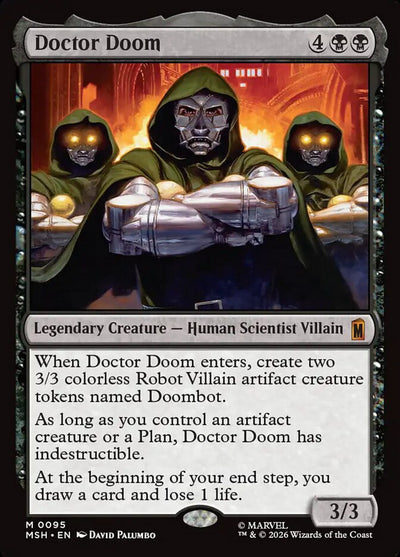 Doctor Doom 95 Mythic Marvel Super Heroes Magic: The Gathering Near Mint