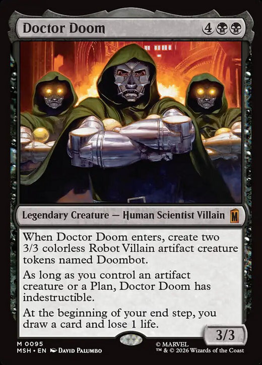 Doctor Doom 95 Mythic Marvel Super Heroes Magic: The Gathering Near Mint