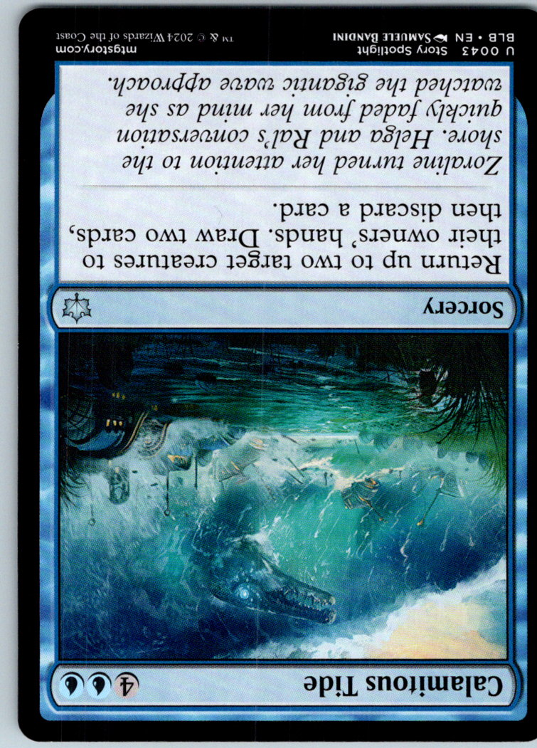 Calamitous Tide 43 Uncommon Bloomburrow Magic: The Gathering Near Mint