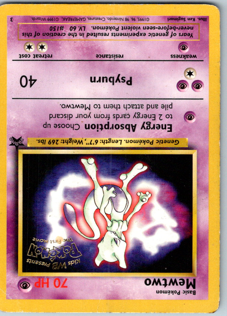 Mewtwo 3 Promo Wizards Black Star Promos Pokemon Near Mint