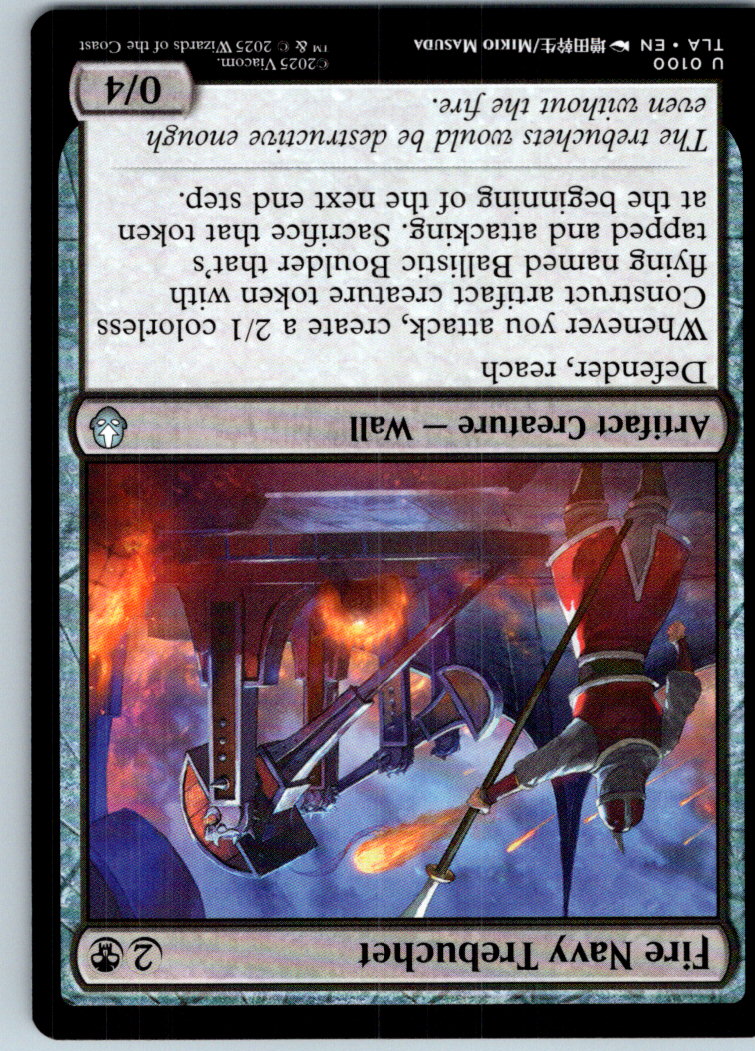 Fire Navy Trebuchet 100 Avatar: The Last Airbender Magic: The Gathering NM