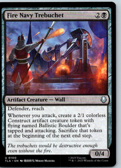 Fire Navy Trebuchet 100 Avatar: The Last Airbender Magic: The Gathering NM