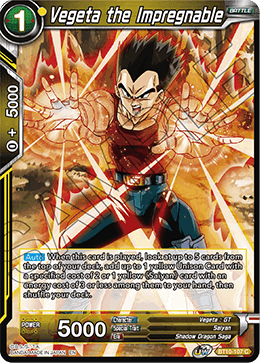 Vegeta the Impregnable BT10-107 Rise of the Unison Warrior Dragon Ball Super NM