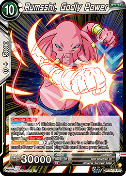 Rumsshi, Godly Power BT28-134 Uncommon Prismatic Clash Dragon Ball Super NM