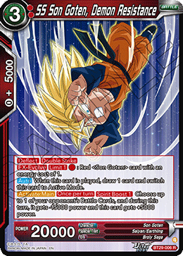 SS Son Goten, Demon Resistance BT29-006 Fearsome Rivals Dragon Ball Super NM