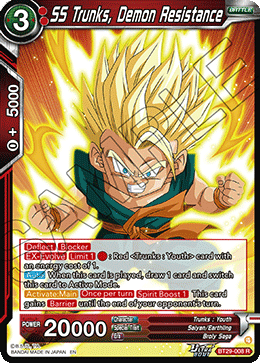 SS Trunks, Demon Resistance BT29-008 Rare Fearsome Rivals Dragon Ball Super NM