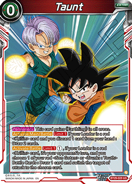 Taunt BT29-025 Uncommon Fearsome Rivals Dragon Ball Super Near Mint