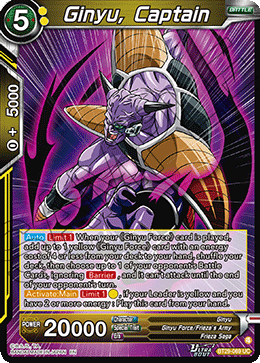 Ginyu, Captain BT29-069 Uncommon Fearsome Rivals Dragon Ball Super NM