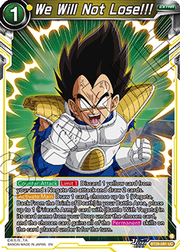We Will Not Lose!!! BT29-081 Uncommon Fearsome Rivals Dragon Ball Super NM