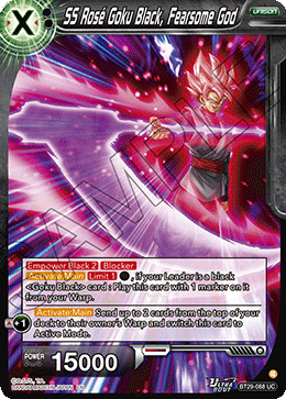 SS Rose Goku Black, Fearsome God BT29-088 Fearsome Rivals Dragon Ball Super NM