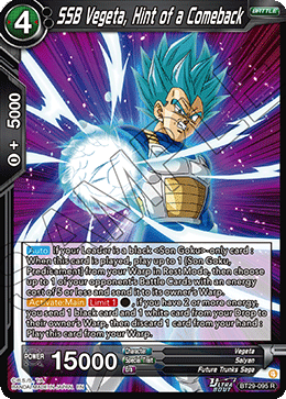 SSB Vegeta, Hint of a Comeback BT29-095 Fearsome Rivals Dragon Ball Super NM