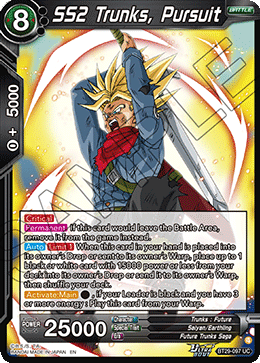 SS2 Trunks, Pursuit BT29-097 Uncommon Fearsome Rivals Dragon Ball Super NM