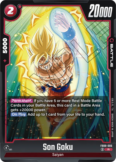 Son Goku FB08-006 R Saiyan's Pride Dragon Ball Super Near Mint