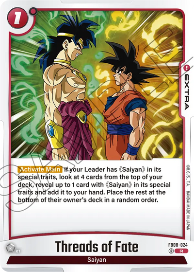 Threads of Fate FB08-024 R Saiyan's Pride Dragon Ball Super Near Mint