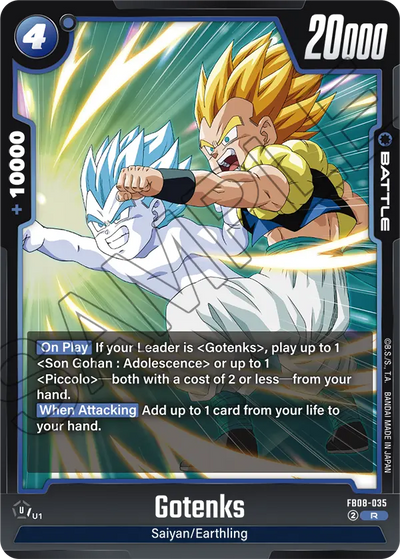 Gotenks FB08-035 R Saiyan's Pride Dragon Ball Super Near Mint