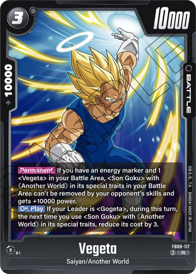Vegeta FB08-117 R Saiyan's Pride Dragon Ball Super Near Mint